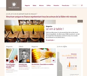 Le site de Vin & Société
