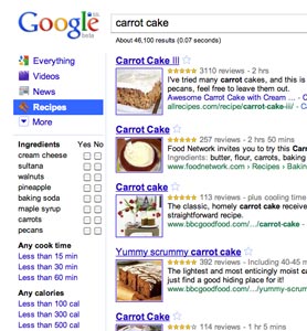 Google Recipes