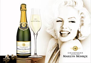 Champagne Marilyn Monroe