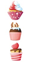 Stickers cupcakes