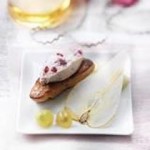 Foie gras rôti, poire et raisins, Tartare Cranberry & Poivre