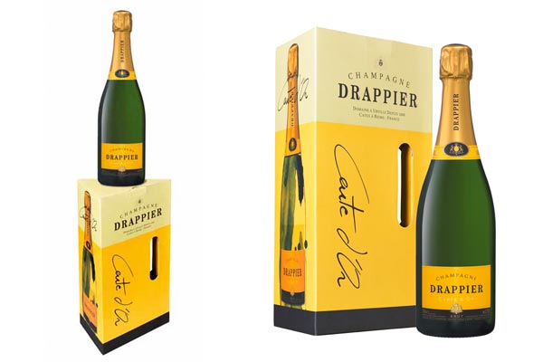 Coffret triangulaire champagne Carte d'Or Drappier