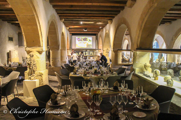 La salle du Diner insolite du Patrimoine dans le Musée de la Cour d'Or de Metz