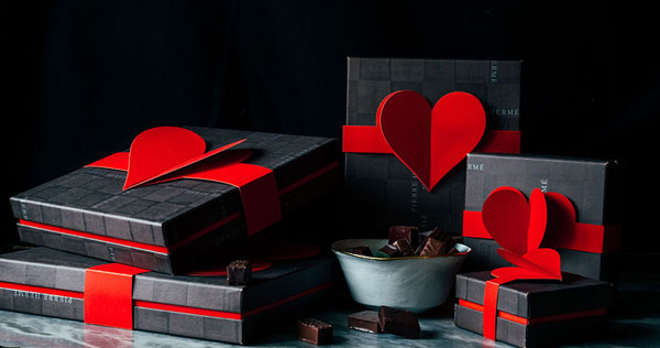 En images, chocolats pour la St Valentin
