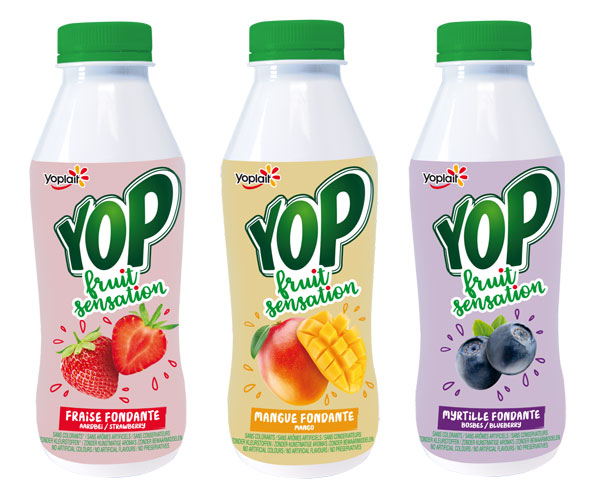 La gamme Yop Fruit Sensation