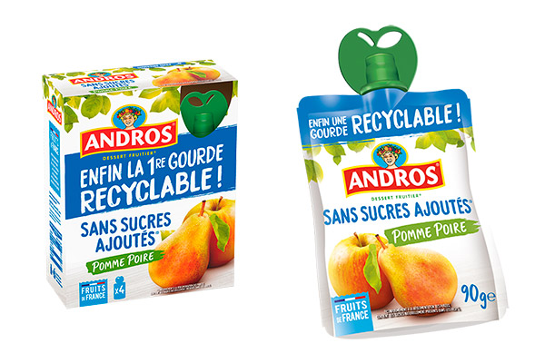 Andros lance la 1ere gourde 100% recyclable et éco-conçue 