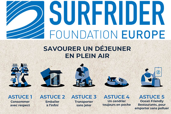 Guide Sans Plastique pour déjeuner en plein air de la Surfrider Foundation Europe