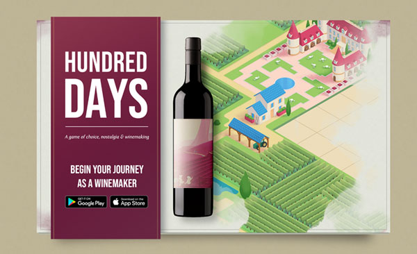 Réussir virtuellement dans  vin avec le jeu Hundred Days