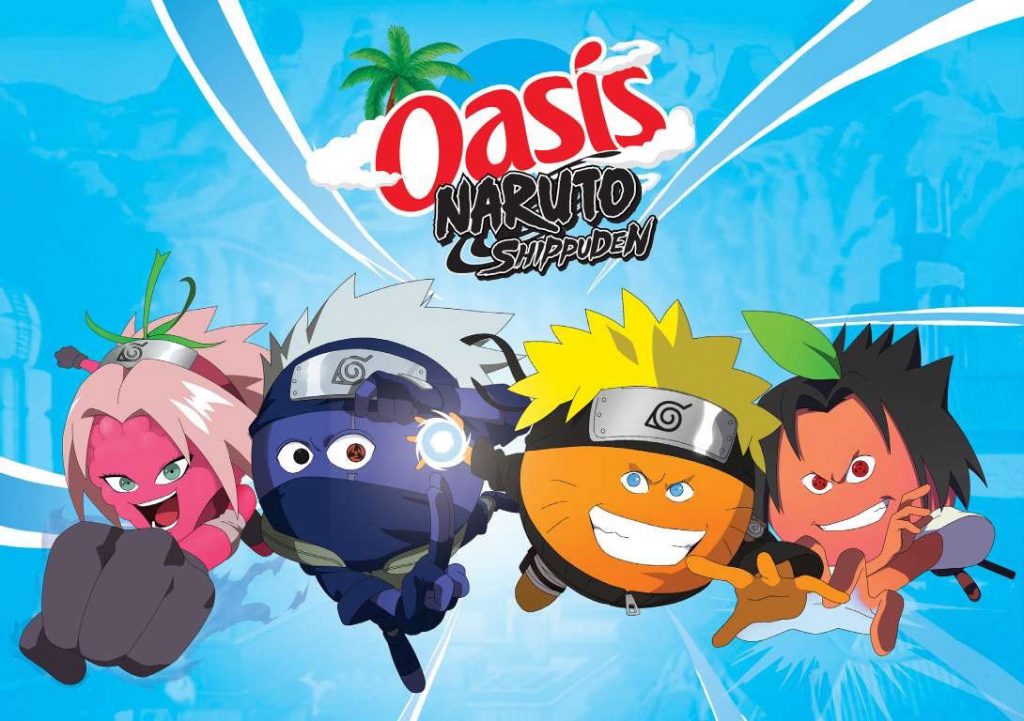 Oasis et Naruto Shippuden s'associent pour deux mois !  